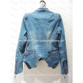 high fashion zipper jeans coat jacket custom made for women and ladies